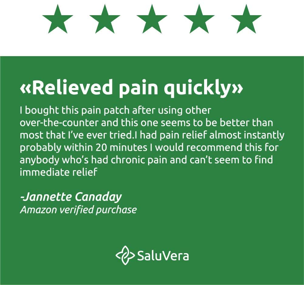 SaluVera Pain Relief Patches, Warming Herbal Plaster Pain Patches, Knee  Pain Relief Patch, Knee Patches for Pain Relief Extra Strength,12 Hour Long